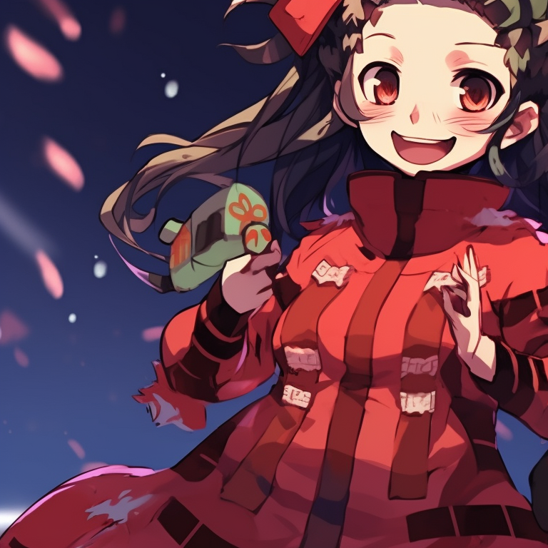 matching christmas demon slayer pfp, aesthetic matching pfp ideas on Hero: matching christmas demon slayer pfp, aesthetic matching pfp ideas