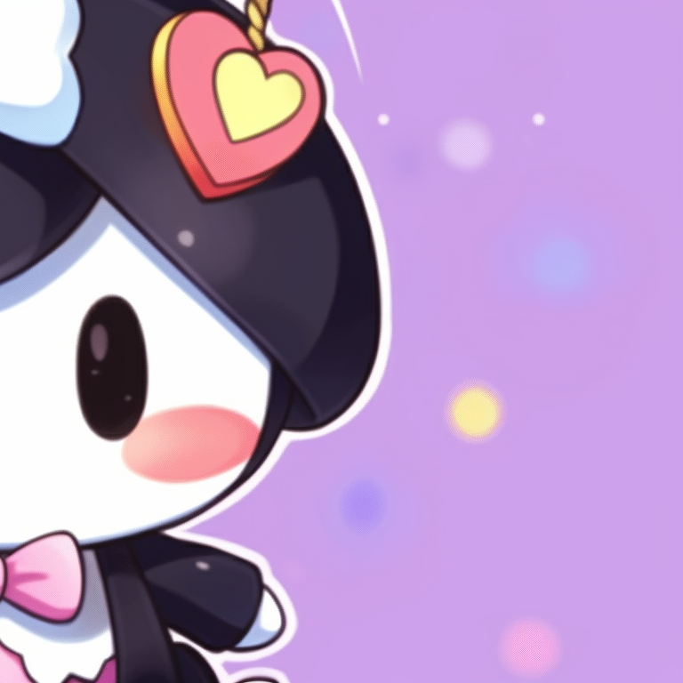 Tuxedo Sam and Keroppi smiling, bright, joyful colors with a friendly vibe. sanrio captivating matching pfp pfp for discord.