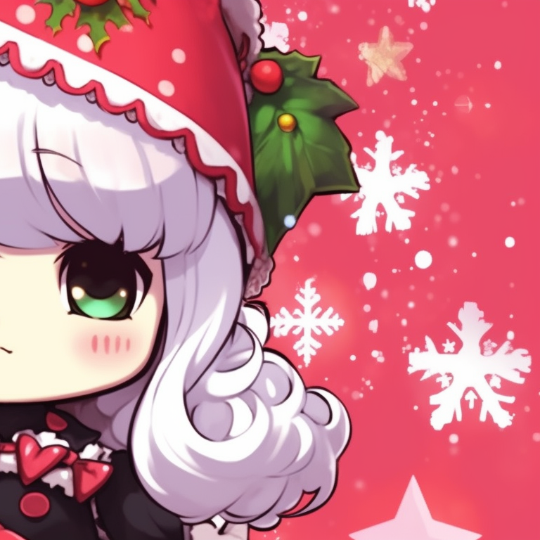 Two characters in Christmas attire, showcasing their candied treats with vivid colors. unforgettable matching my melody christmas profile pictures pfp for discord.