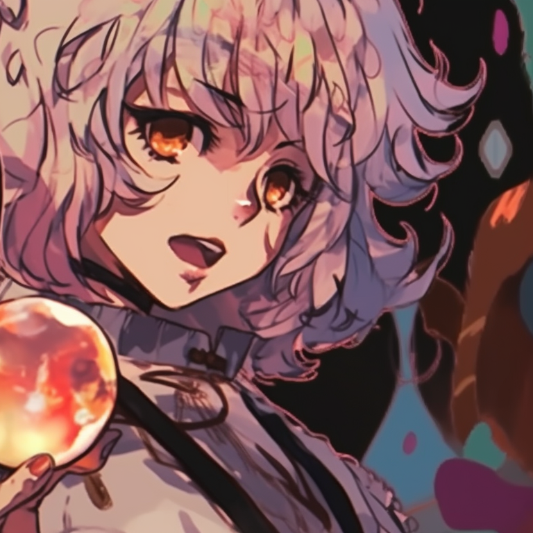 Two characters in witchy outfits, with magical elements and deep rich color palette. mha matching pfp halloween theme party designs pfp for discord.