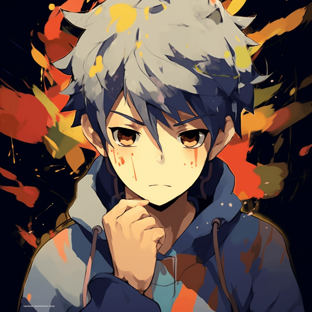 Naruto's transformation sequence depicted in a psychedelic art style, vivid colors and intricate designs. abstract anime gif pfp HD, free download