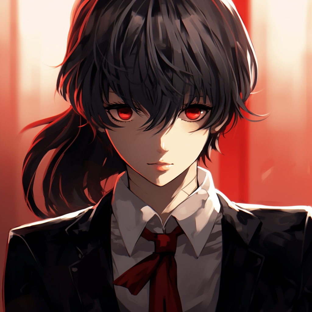 Yumeko from Kakegurui in dreamy hue, subtle color gradients and light effects top aesthetic anime pfp pfp for discord.