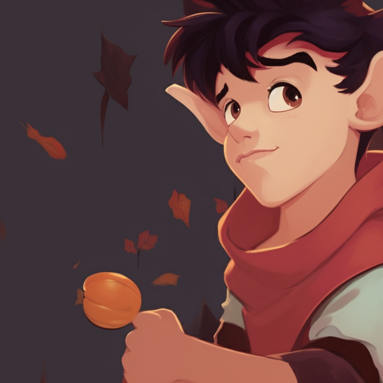 Two characters in sorceress and pumpkin king outfits, rich details and strong contrasts. cute disney halloween matching pfps pfp for discord.