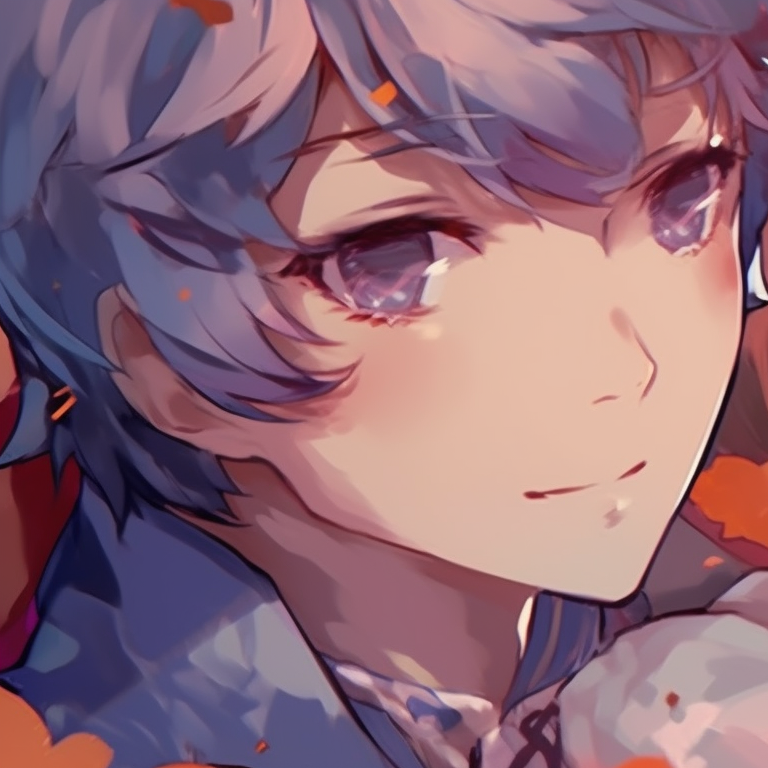 Two popular Genshin characters, distinctive elemental symbols and bold expressions. genshin matching pfp featuring popular characters pfp for discord.