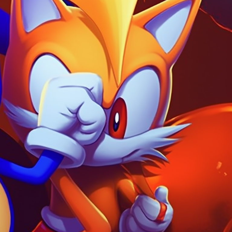 Sonic and Tails chasing a ghost, dynamic poses, and exciting expressions. sonic and tails halloween costume themed pfp pfp for discord.