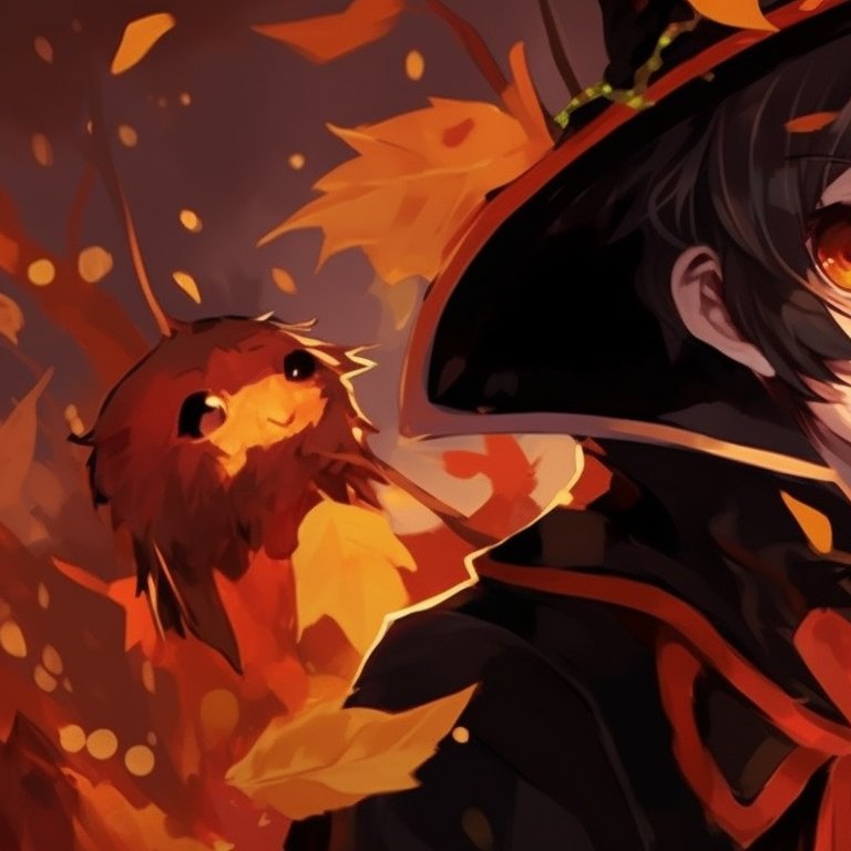 Two vampire characters, pale skin and red eyes, dramatic contrast against a gothic background. halloween theme matching pfp for boyxboy pfp for discord.