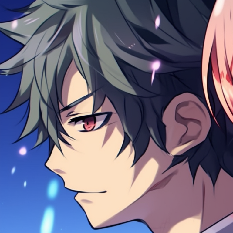 Natsu and Lucy in action poses, dynamic lines and expressive faces. matching pfp ideas pfp for discord.