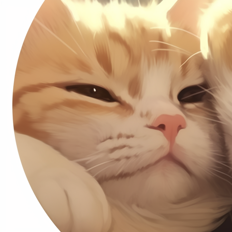 Two feline characters, soft hues and gentle expressions, lying together. cute cat matching pfp trends pfp for discord.