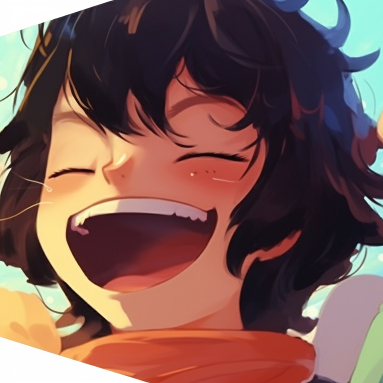 Two characters, sharing a light moment, subtle details and muted colors. pfp for friends with humor pfp for discord.