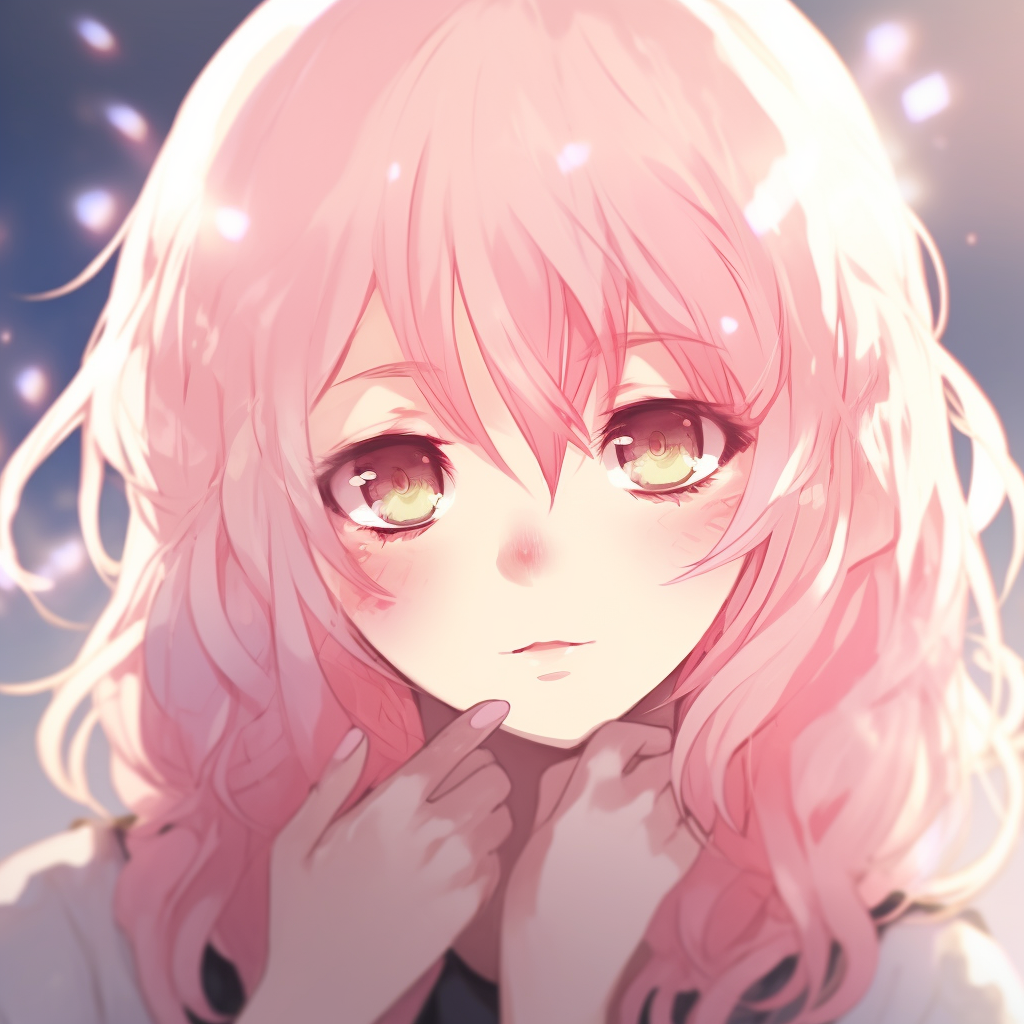 A profile image of a cute Neko girl with cat ears, detailed fur, and warm tones. dramatic kawaii anime pfp