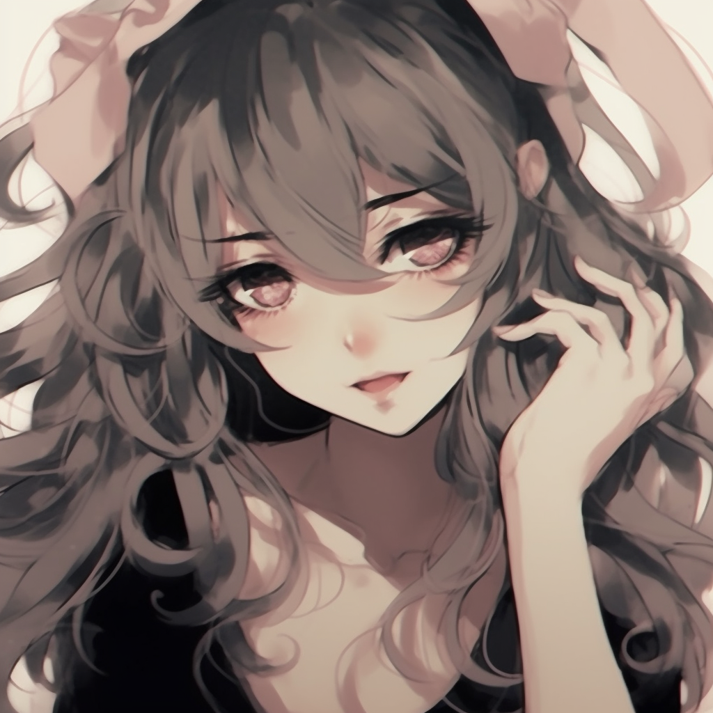 Anime girl bathed in moonlight, deep blues and high contrast details. aesthetic anime pfp girl character ideas