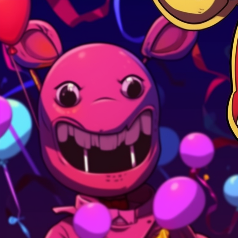 Puppet and Nightmarionne, detailed strings and stark contrasts, portraying a mysterious aura. find your perfect fnaf matching pfp pfp for discord.