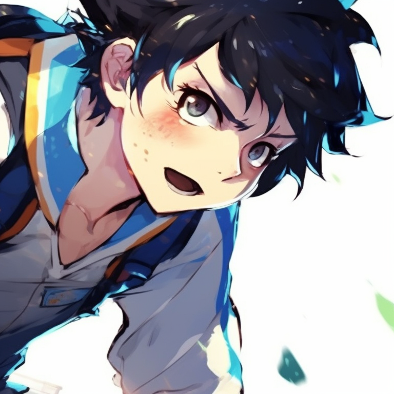 Extreme close-up of Nagi Seishiro, focus on his intense expression, cool color palette and high contrast. blue lock matching pfp - nagi seishiro pfp for discord.