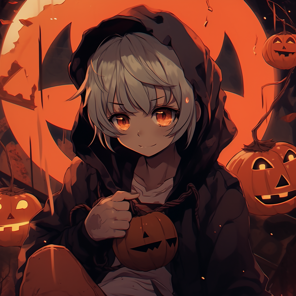 Vampire anime girl, jewel tone color scheme and gothic fashion. halloween anime pfp aesthetics