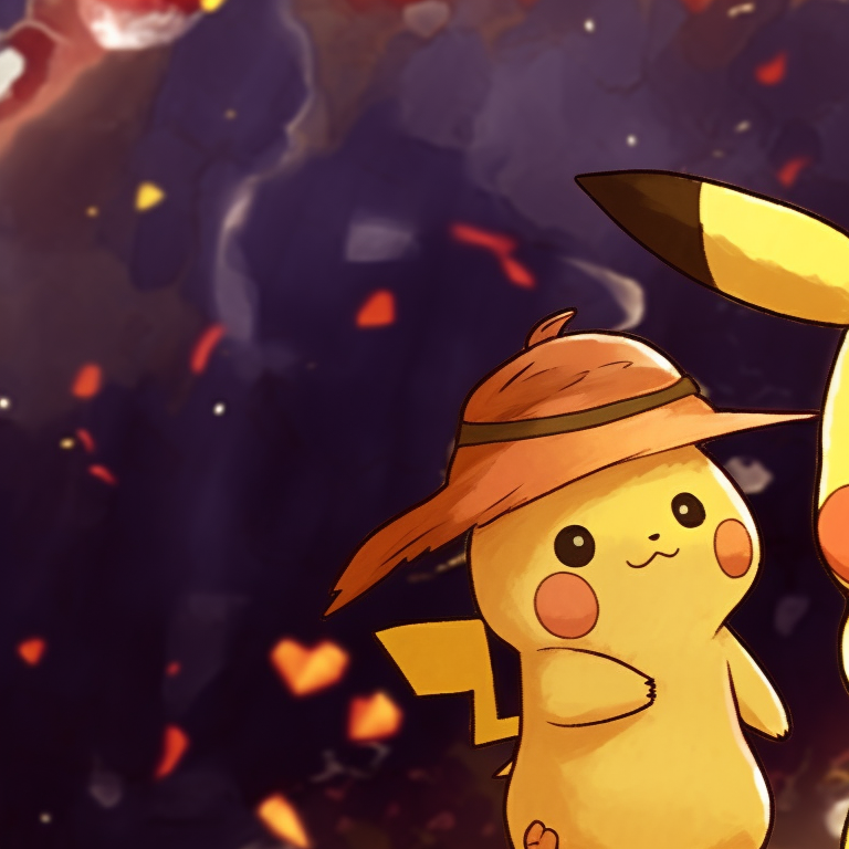 A smiling Charmander next to a cheerful Squirtle, vivid colors with water and fire elements in background. versatile pokemon matching pfp pfp for discord.