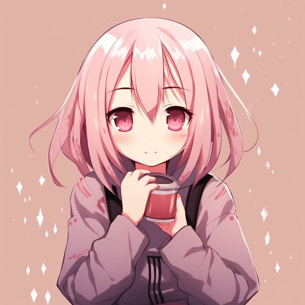 Profile picture of Sakura Haruno with her distinct pink hair flowing, soft pastel colors and clean lines. innovative cute pfp anime ideas