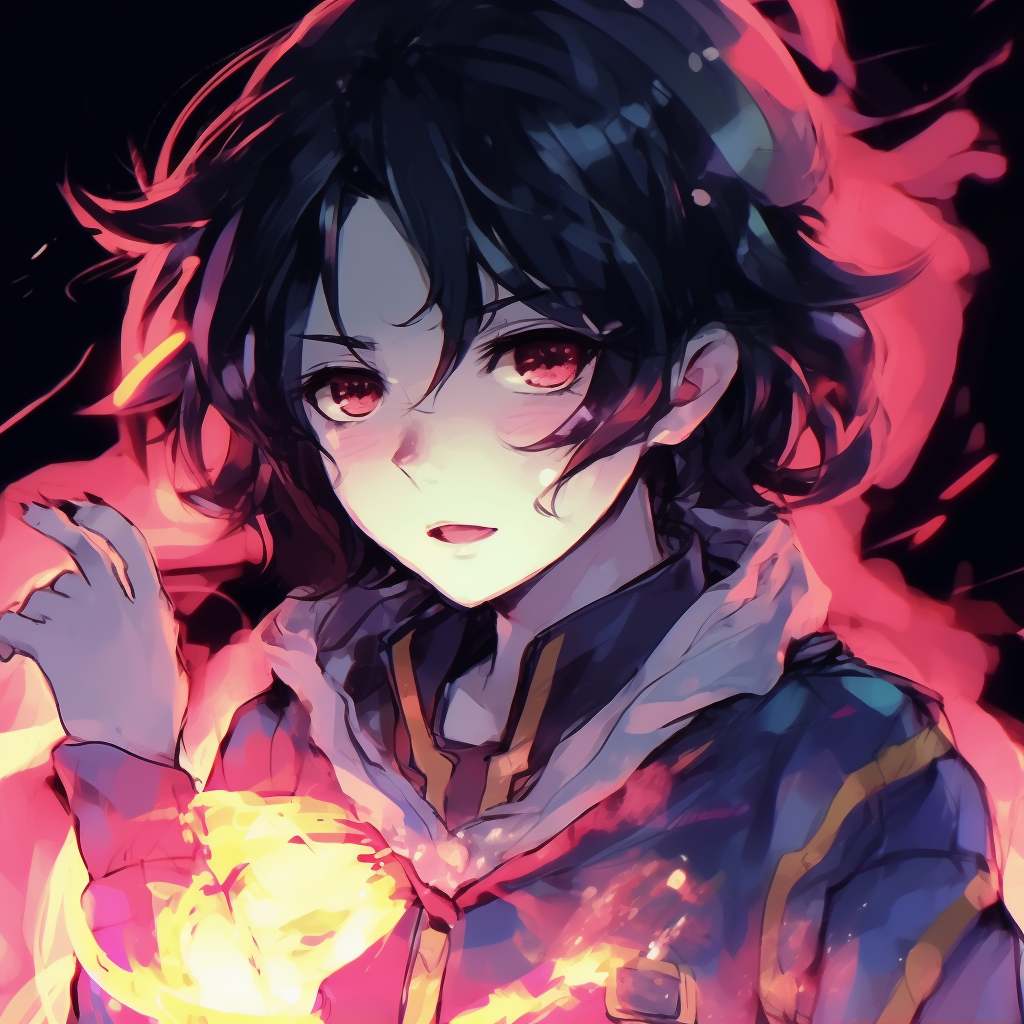 Close-up of a magic girl, detailed facial features and glowing accessories. unique manga anime pfp ideas pfp for discord.