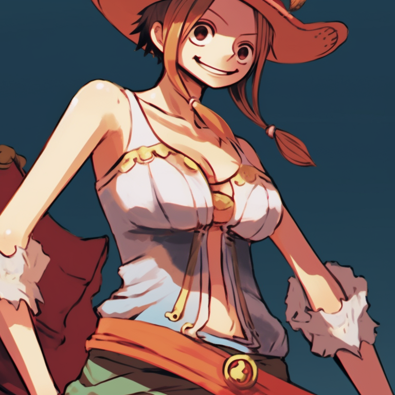 Two characters in matching sea attire, soft lines and cool colors. one piece matching pfp ideas pfp for discord.