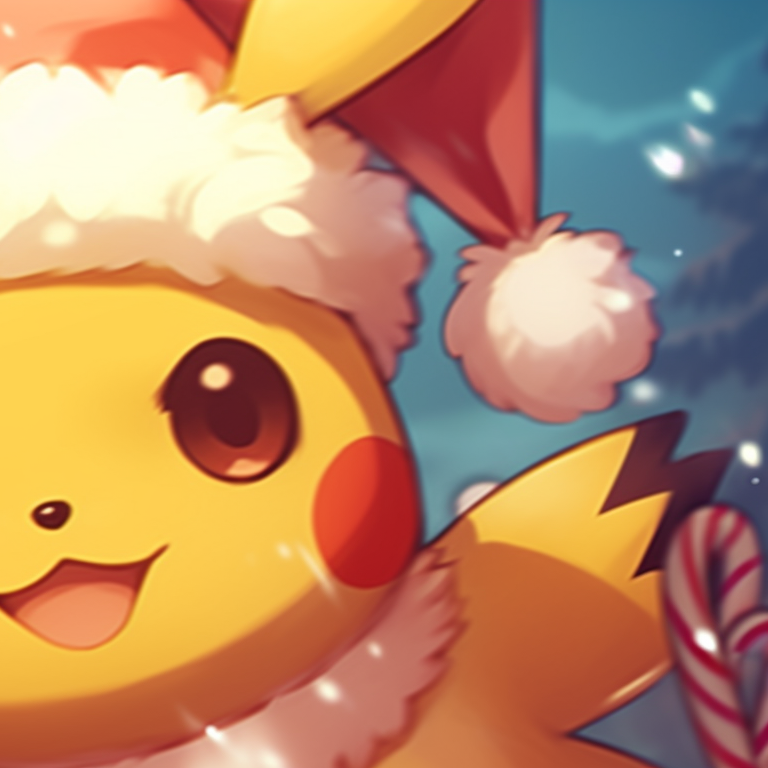 Bulbasaur decorated like a Christmas tree and Squirtle built into a snowman, featured in a snowflake border. top matching christmas pokemon pfp for kids pfp for discord.