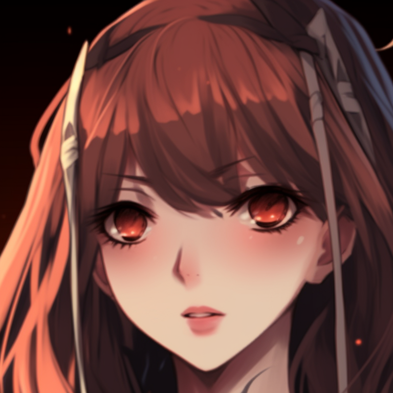 Two characters, gothic style and intense gaze, standing face-to-face. jjk matching pfp halloween theme collection pfp for discord.