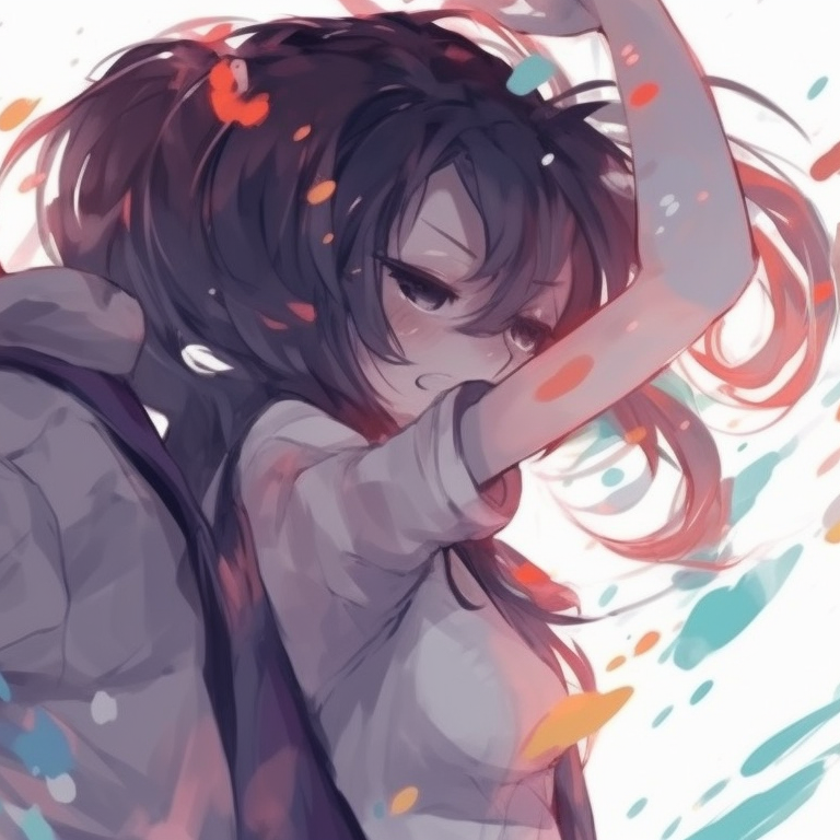 Close-up of two characters, soft pastel hues and intricate facial features. cute couple matching pfp pfp for discord.