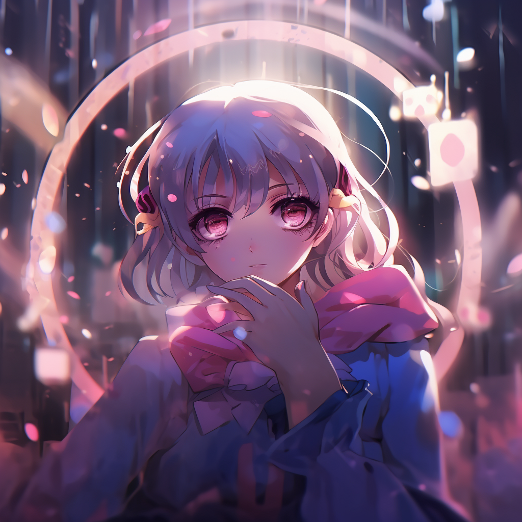 Star wand of Sailor Moon displayed prominently, with sparkling effects and subtle gradation of colors. mobile 4k anime pfp