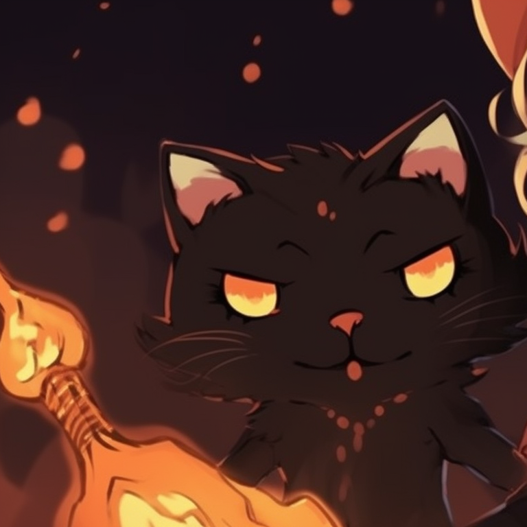 An owl-themed character and a fox-themed character under a eerily beautiful moonlit sky, painted with somber, desaturated colors. animal themed halloween pfp matching pfp for discord.