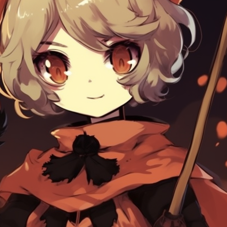 An owl-themed character and a fox-themed character under a eerily beautiful moonlit sky, painted with somber, desaturated colors. animal themed halloween pfp matching pfp for discord.