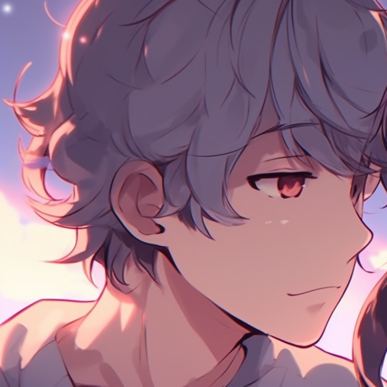 Two characters in a polaroid style frame, vintage tones and nostalgic appeal. aesthetic inspired matching pfp pfp for discord.