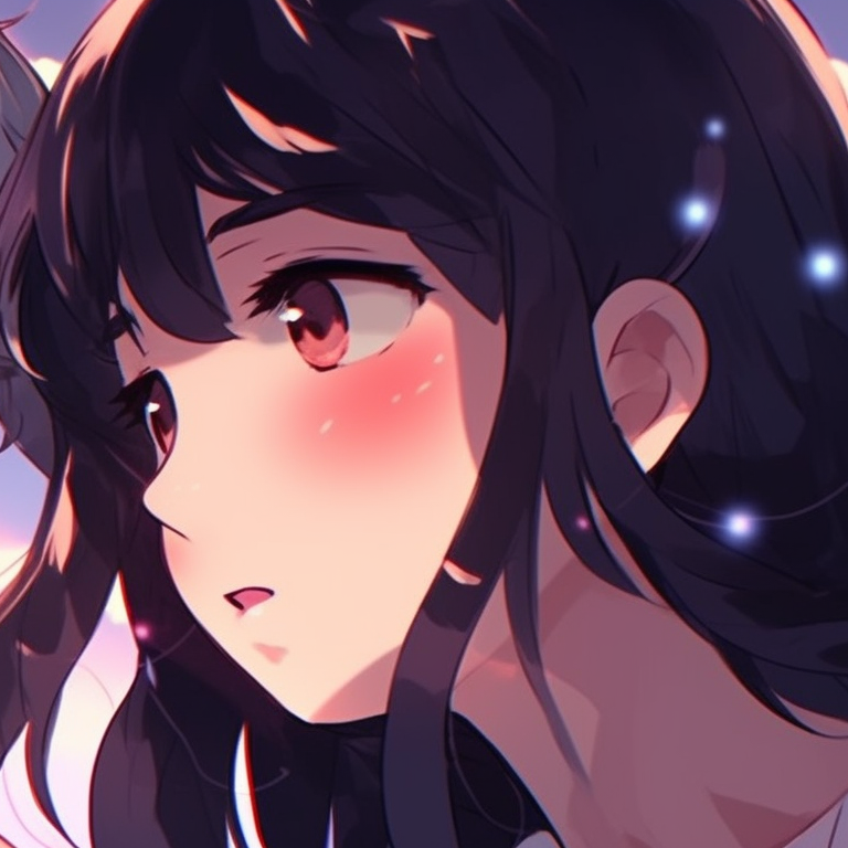 Two characters in a polaroid style frame, vintage tones and nostalgic appeal. aesthetic inspired matching pfp pfp for discord.