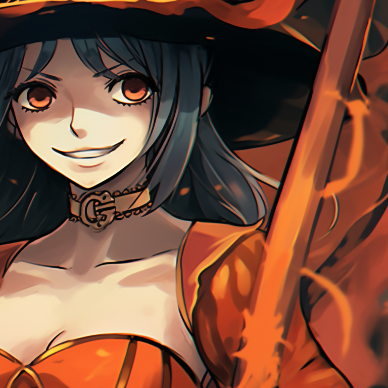 Two characters, cloaked in shadow with red gleaming eyes, set against a murky hallway. inspirational one piece pfps for halloween pfp for discord.