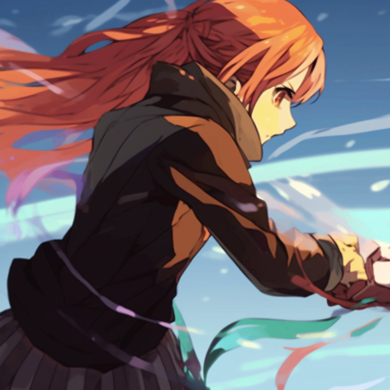 Two characters in matching tactical outfits, detailed with high-contrast shading, weapons drawn. delightful matching pfp gif pfp for discord.