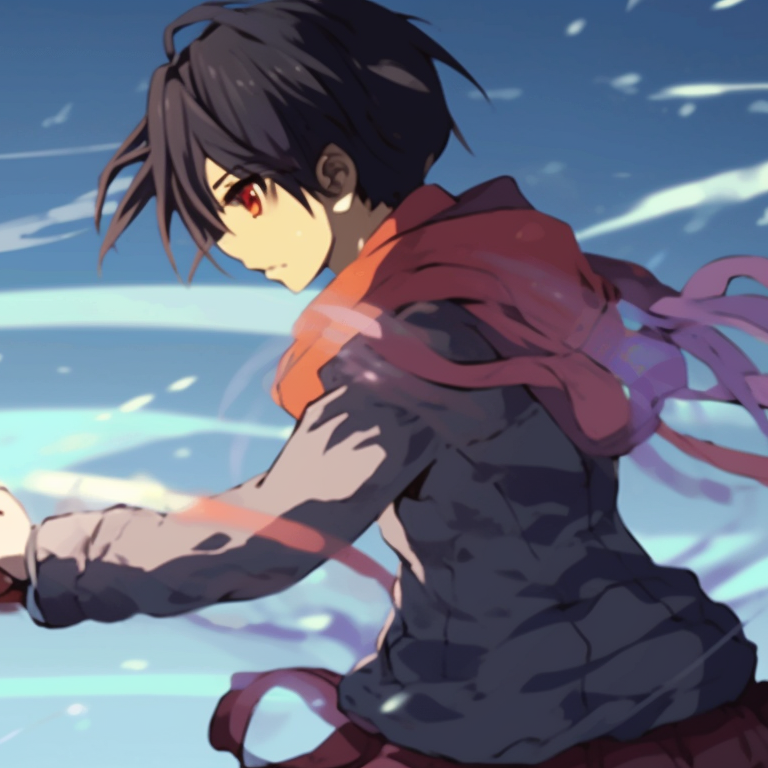 Two characters in matching tactical outfits, detailed with high-contrast shading, weapons drawn. delightful matching pfp gif pfp for discord.