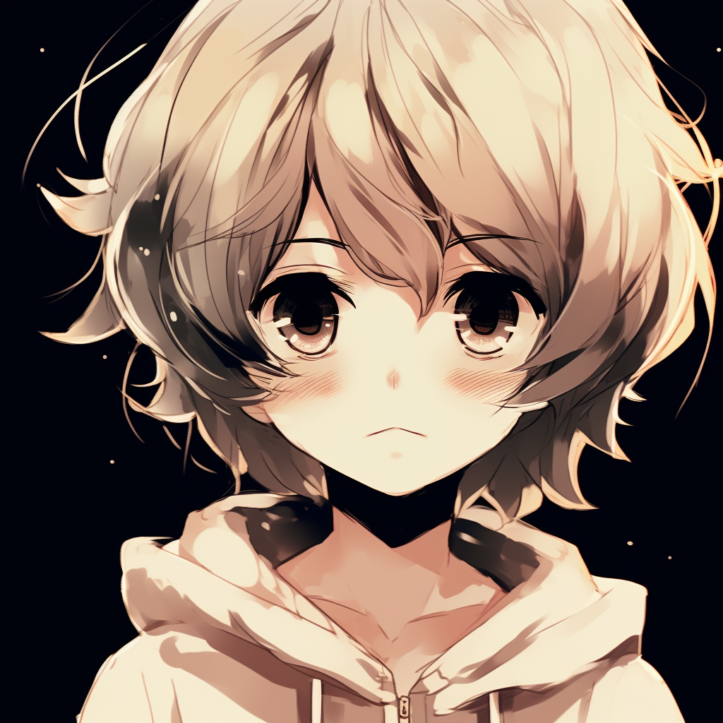 Anime girl with cat ears and heart shaped pupils, vibrant colors with pop art influences. cute anime manga pfp