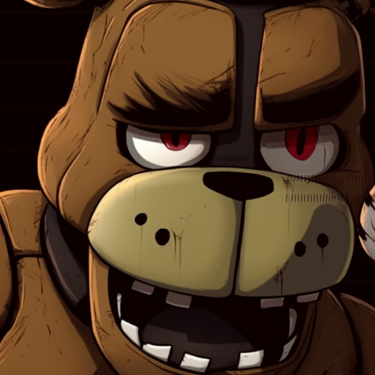 Two identical FNAF characters, clean lines and saturated colors to highlight their similarity. best sources for fnaf matching pfp pfp for discord.