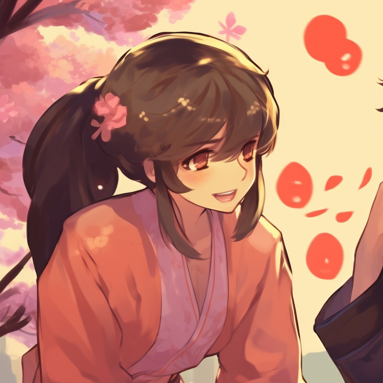 Close-up of two characters with eye-catching colours and contrasting hair colours. discord matching pfp anime edition pfp for discord.