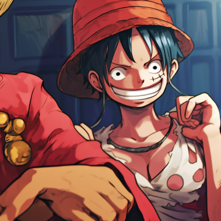 Two One Piece characters in pirate outfits, detailed attire and intense gaze, standing side by side. one piece matching pfp vibes pfp for discord.
