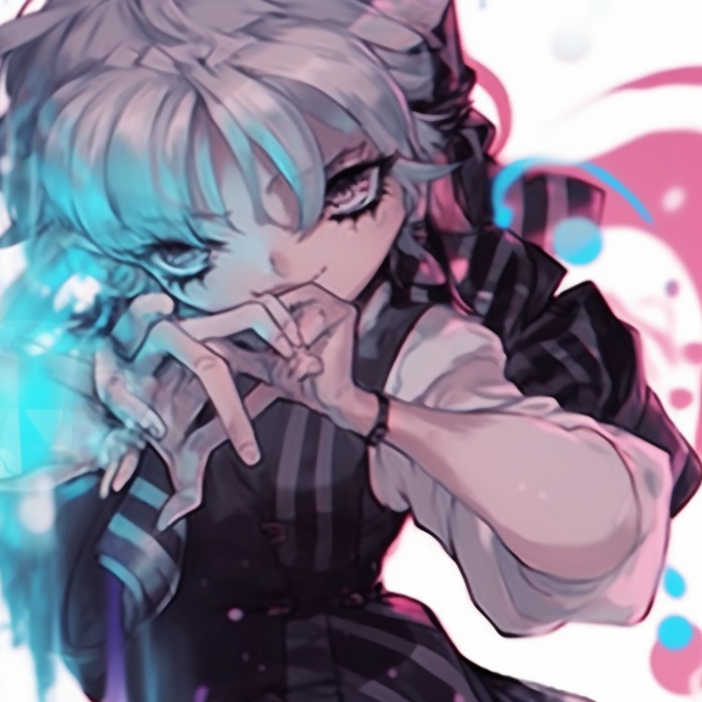 Two 8-bit anime characters, nostalgic pixel art style, standing together. fun and exciting matching pfps for friends pfp for discord.