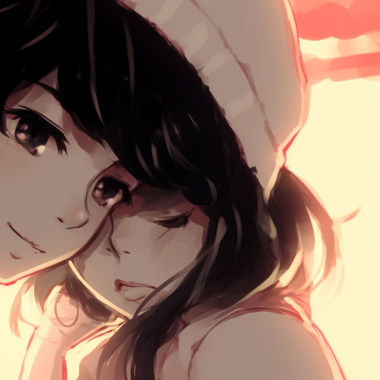 Characters in the soft twilight, pairing outfits and matching smiles. instagram cute matching pfp for partners pfp for discord.