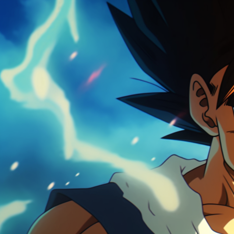 Close-up shot of Goku and Vegeta's eyes, expressing their intense rivalry and determination, sharp lines and vivid colors. dragon ball goku and vegeta matching pfp pfp for discord.