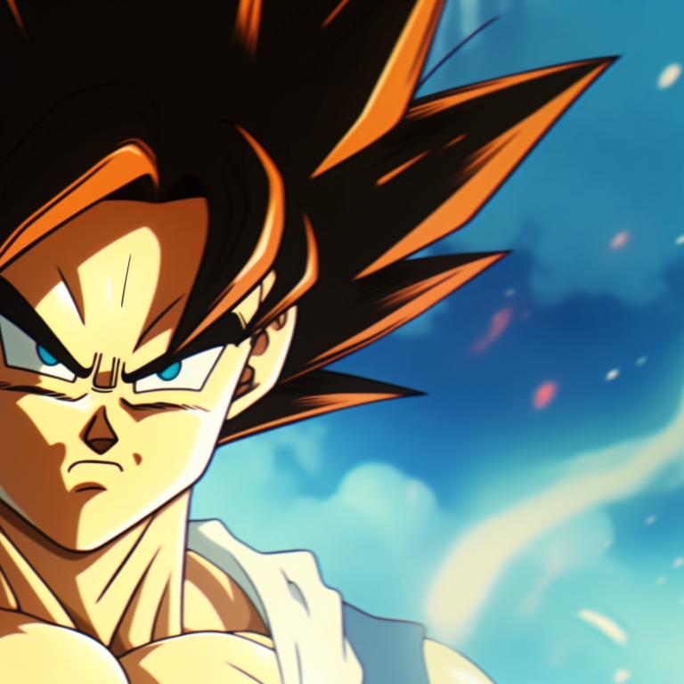 Close-up shot of Goku and Vegeta's eyes, expressing their intense rivalry and determination, sharp lines and vivid colors. dragon ball goku and vegeta matching pfp pfp for discord.