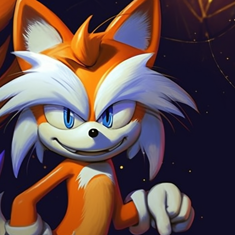 Sonic and Tails in a haunted house, eerie ectoplasmic colors and exaggerated features. sonic and tails halloween costume themed pfp pfp for discord.