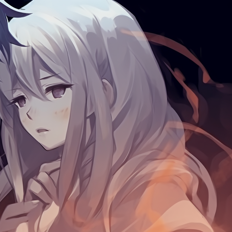 Two characters sporting sinister smiles, backed by a tombstone under a full moon animated halloween matching couple profile island pfp for discord.