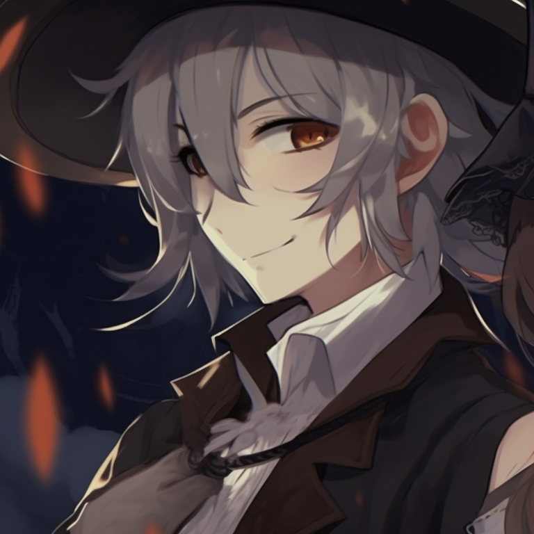 Close up of characters, intense expressions, blood-red hues and sharp contrasts, hinting an eerie story. perfect matching aesthetic halloween pfp pfp for discord.