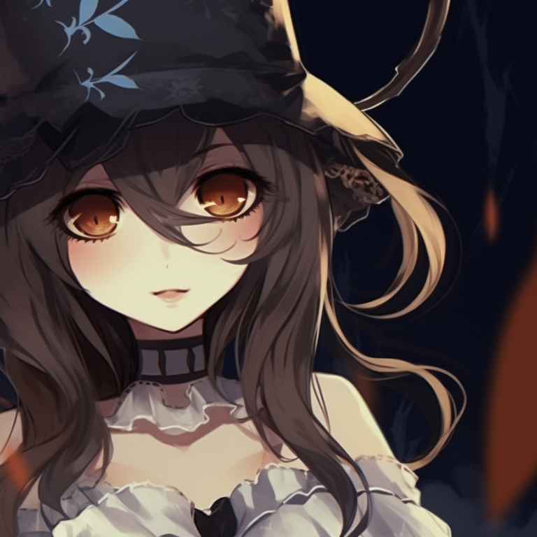 Close up of characters, intense expressions, blood-red hues and sharp contrasts, hinting an eerie story. perfect matching aesthetic halloween pfp pfp for discord.