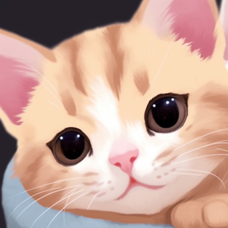 Two Cheshire cat cartoon characters, appearing happy and content, lavishly detailed with vibrant purples and blues. cute cartoon matching cat pfp pfp for discord.