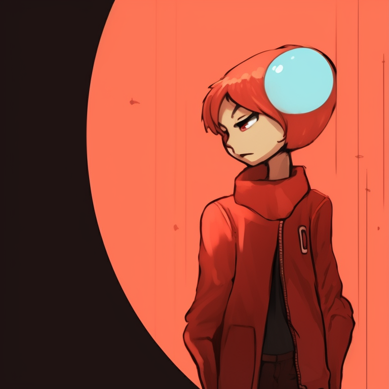 Two characters standing in symmetrical poses, coordinated outfits and clean lines. creative best friend pfp matching profile pictures pfp for discord.