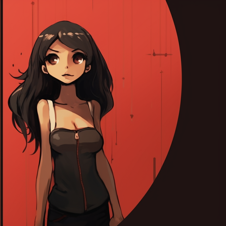 Two characters standing in symmetrical poses, coordinated outfits and clean lines. creative best friend pfp matching profile pictures pfp for discord.