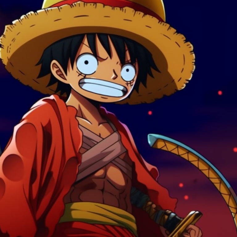 Luffy and Zoro in samurai-like Halloween costumes, dynamic lines and intense expressions. unique luffy and zoro halloween theme pfp pfp for discord.