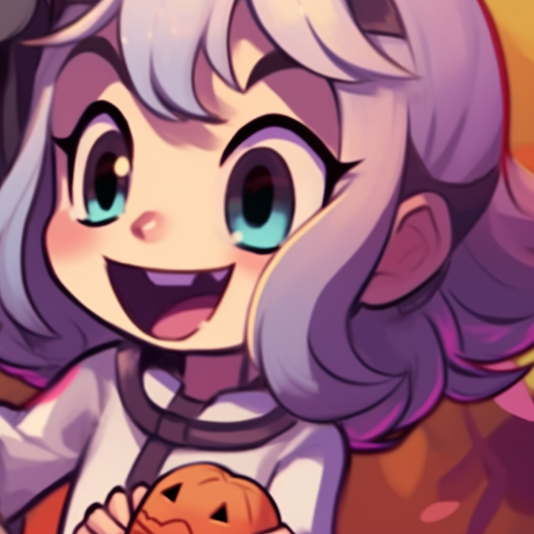 Luz and Amity under a glowing moon, cold colors with a hint of Halloween warmth. creative luz and amity matching pfp for halloween pfp for discord.